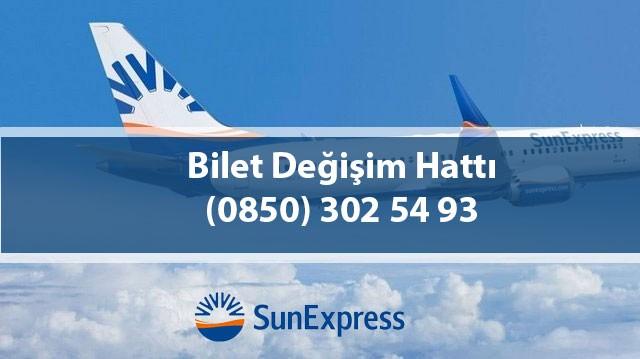SunExpress Uçak Bileti degişim