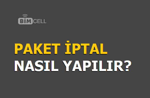 BİMcell Konuşma Paketi İptali