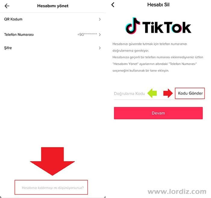 Tiktok Üyelik İptali