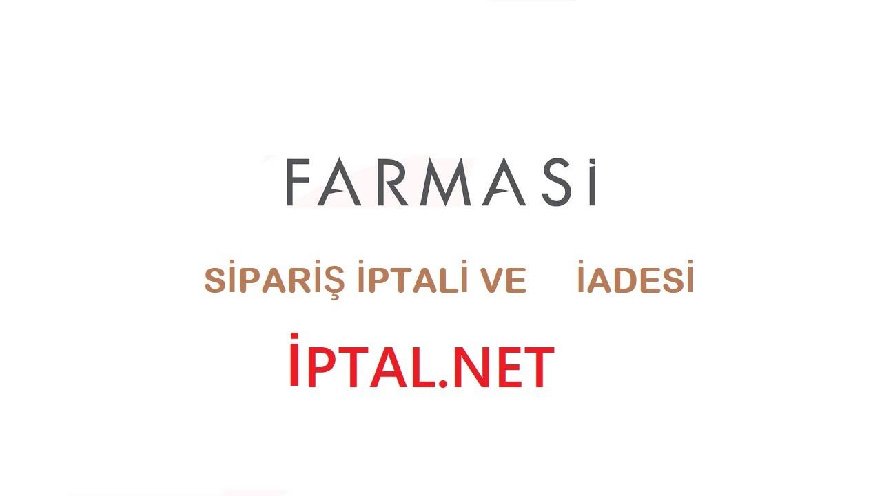 farmasi sipariş iptali ve iadesi