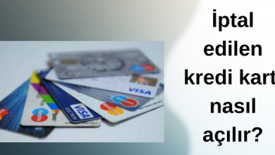 iptal edilen kredi kartı